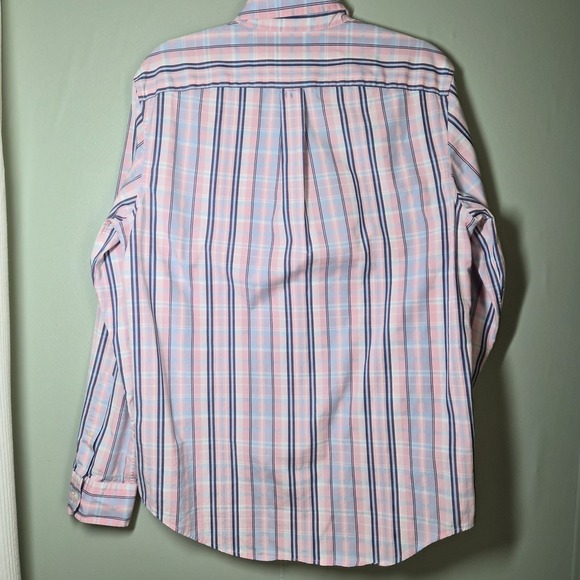 Vineyard Vines Shirt Mens Small Blue Pink Plaid Classic Fit Tucker Lightweight - Picture 5 of 11